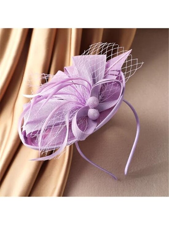 Fascinator Tea Party Hat - 2026 Derby Pillbox Kentucky Hat for Women main image 3